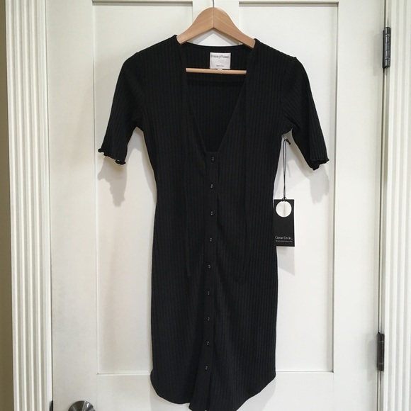 Privacy Please Prentiss Ribbed Dress Black - Picture 4 of 7